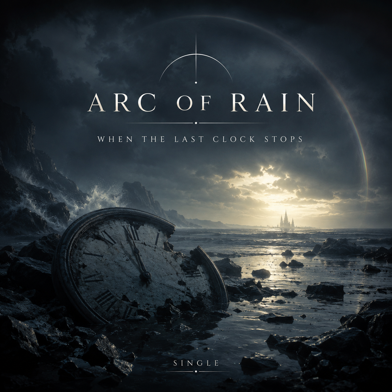 Coveret til When the Last Clock Stops av Arc of Rain